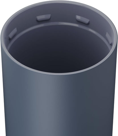 BrüMate Strova 18oz 100% Leakproof Insulated Coffee Mug | Ceramic-Lined Interior | Built-In Silicone Sleeve for Travel | Locking Flip Lid (Nightfall Blue)