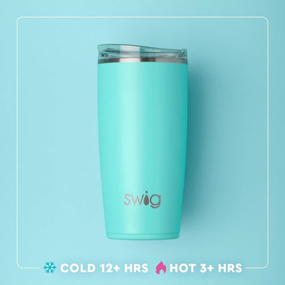 Swig Life 32oz Insulated Tumbler, Travel Coffee Tumbler with Lid, Cup Holder Friendly Travel Coffee Mug, Stainless Steel with Lid (Hayride)