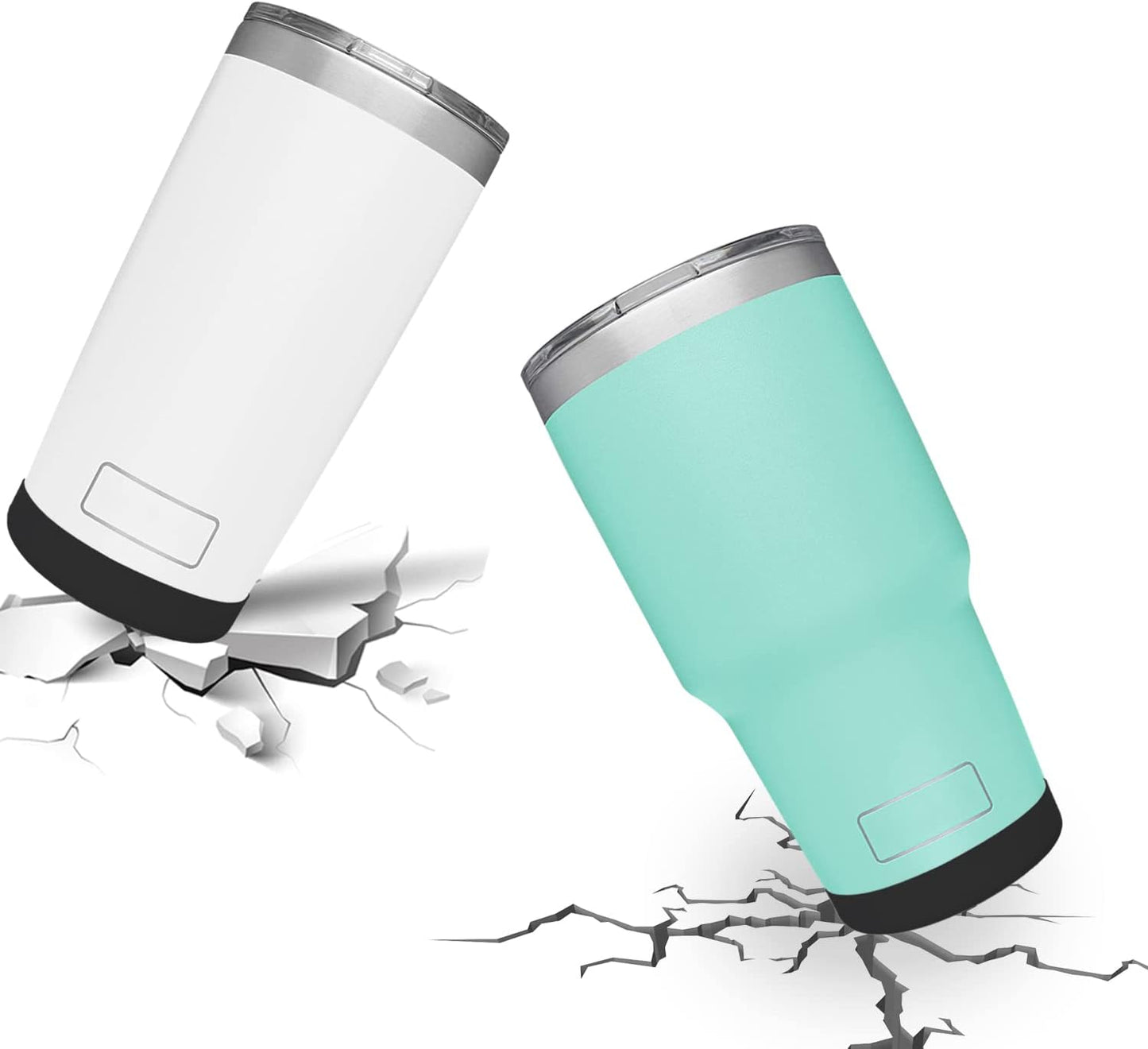 Silicone Boot Sleeve for YETI Tumbler 30 oz, 20 oz - Safer Protection and Less Noise for Yeti Coffee Mug Cup 20oz 30 oz - Dishwasher Safe