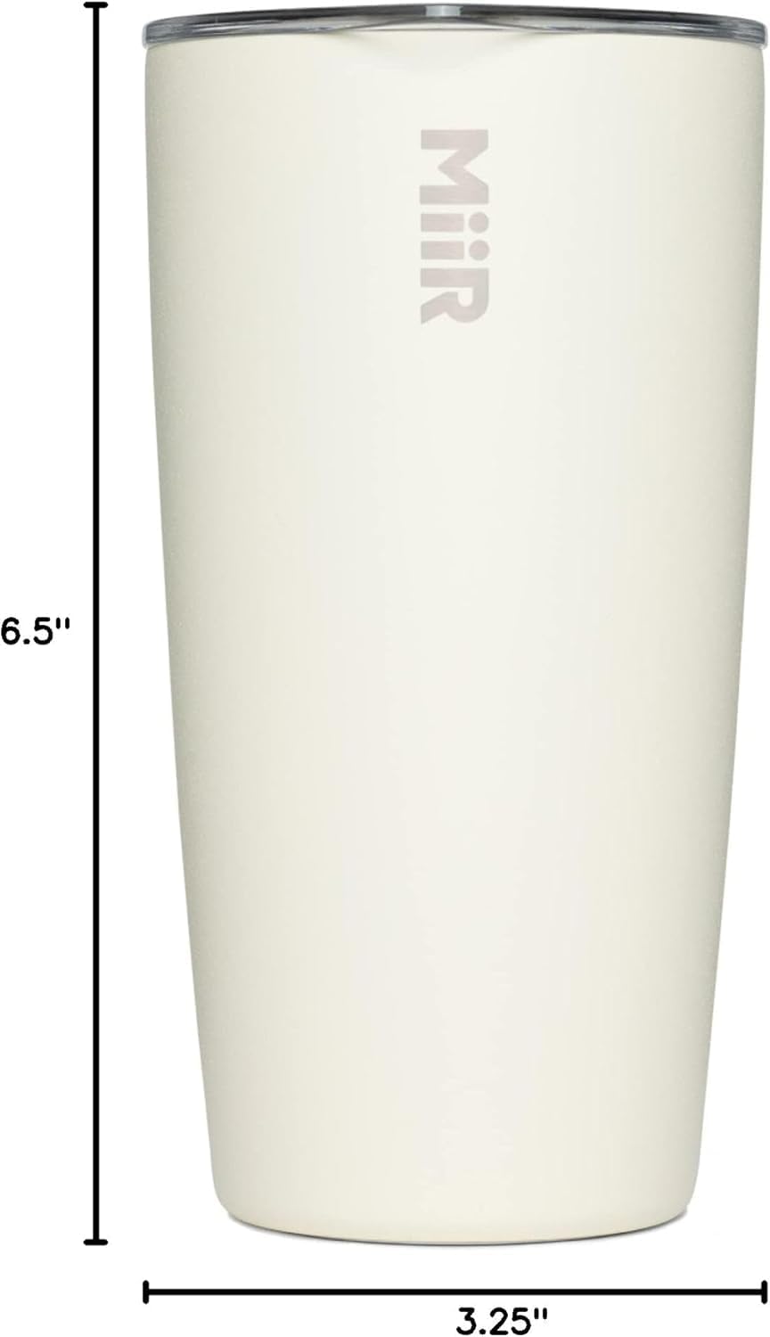 MiiR Tumbler, 12oz Insulated Stainless Steel with Press Fit Slide Lid – Splash Proof Design, Holds Hot & Cold Beverages, Stylish & Functional Cup Holder Compatible