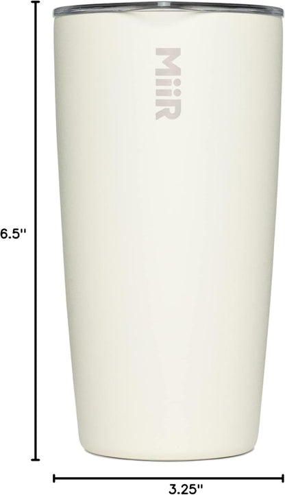 MiiR Tumbler, 12oz Insulated Stainless Steel with Press Fit Slide Lid – Splash Proof Design, Holds Hot & Cold Beverages, Stylish & Functional Cup Holder Compatible
