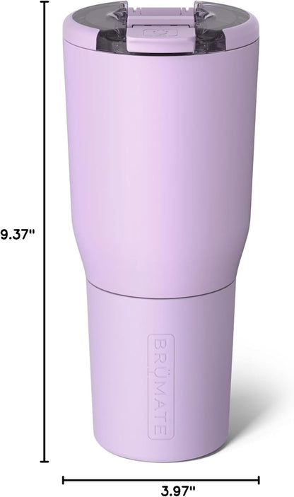 BrüMate Nav 25oz 100% Leak Proof Insulated Travel Tumbler with Magnetic BevLock™ Lid - Double Wall Cup-Holder Friendly Stainless Steel Mug (Nightfall Blue)