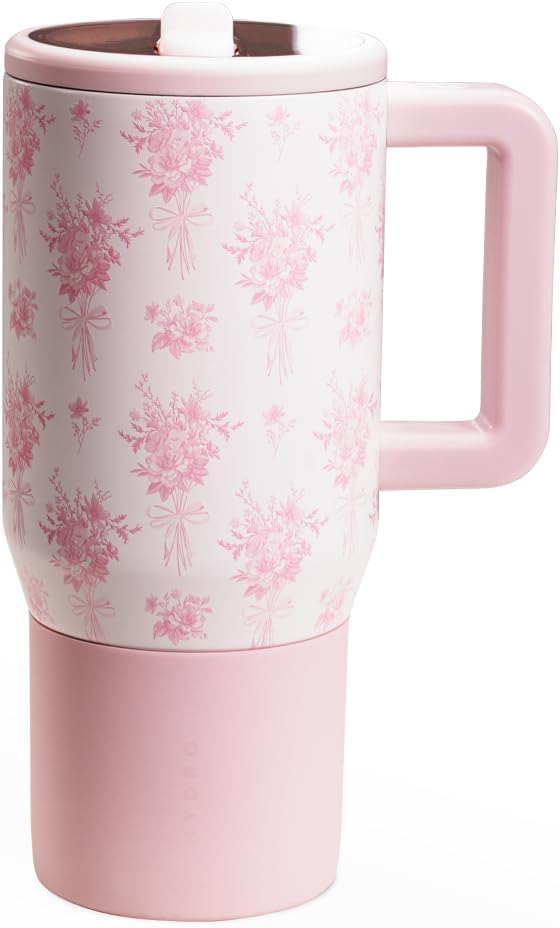 HydroJug Kids - 20 oz Insulated Kids Water Bottle with Flip Straw & Handle | Leak-Proof & Durable | Perfect for School, Sports, Lunch, Travel & Camp, Primrose