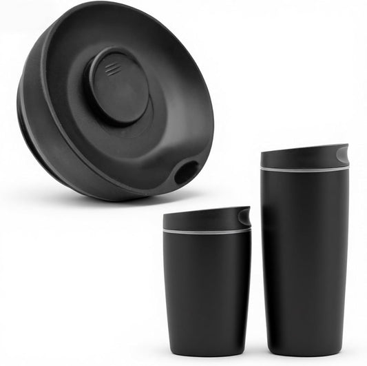 Replacement Slider Lid for Owala SmoothSip 20oz & 12oz, Top Cover Compatible with Owala 24oz Coffee Tumbler, Coffee Travel Mugs Leakproof Accessories, BPA-Free (Black Cherry)