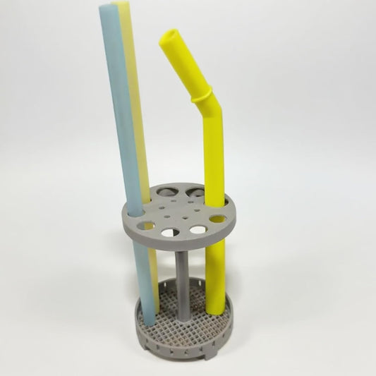 Portable Straw Drying Rack for Air Up Water Bottle Straws and Reusable Silicone Straws, Straw Holder for Silicone Straws and Water Bottle Accessories, Suitable for Students, School Supplies