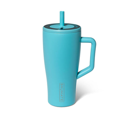 BrüMate Era 40 oz Tumbler with Handle & Straw | 100% Leakproof Insulated Water Bottle Tumbler with Lid & Flexible SoftSip Straw | Made of Stainless Steel | Cup Holder Friendly | 40oz (Nightfall Blue)
