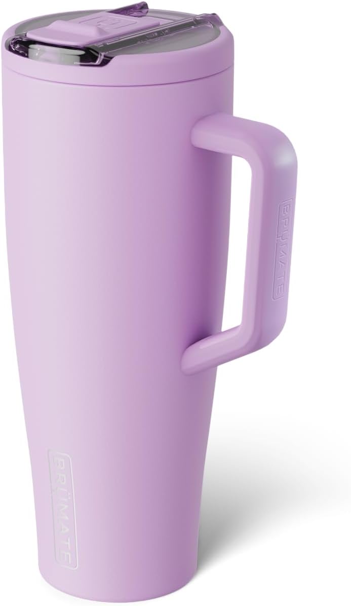 BrüMate Era Flip 30oz Tumbler with 100% Leakproof Covered Straw Lid | Hygienic Covered Straw | Insulated Stainless Steel Water Bottle with Handle | Cup Holder Friendly | BPA-Free (Sage)