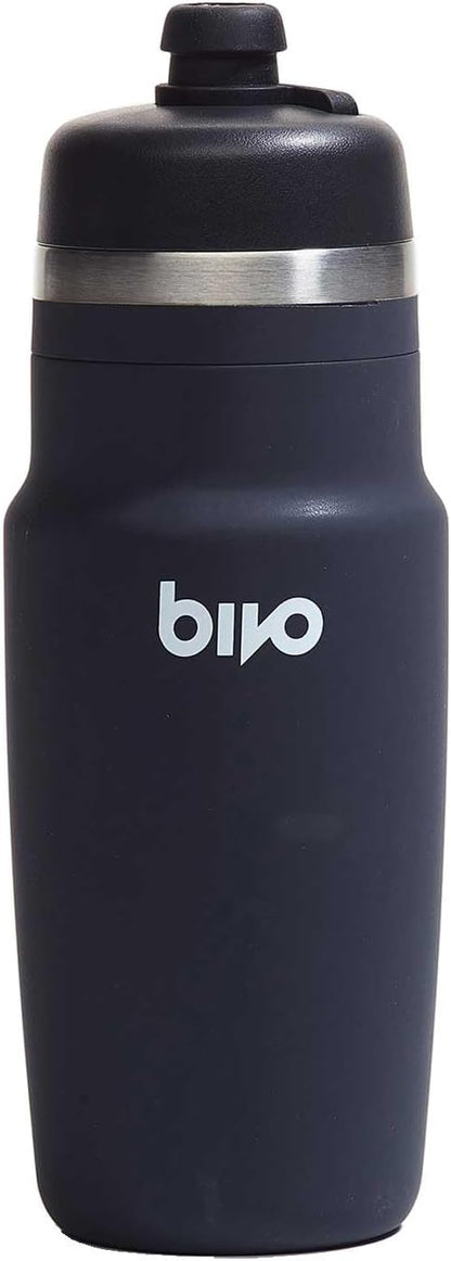Bivo One 21oz Non Insulated Stainless Steel Bike Water Bottle - Lightweight for Cycling, Travel, Kids - No Plastic Taste, Fits Most Cages, Dishwasher Safe - (Raw)
