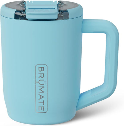 BrüMate Müv - 15oz 100% Leak Proof Insulated Coffee Mug with Handle & Lid - Stainless Steel Coffee Travel Mug - Double Walled Coffee Cup (Lilac Dusk)