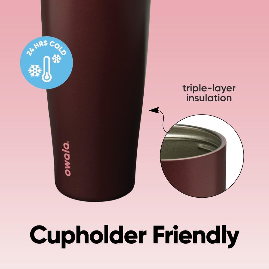 Owala FreeSip Tumbler - Stainless Steel - 40-oz. - Tan (Lightly Toasted)