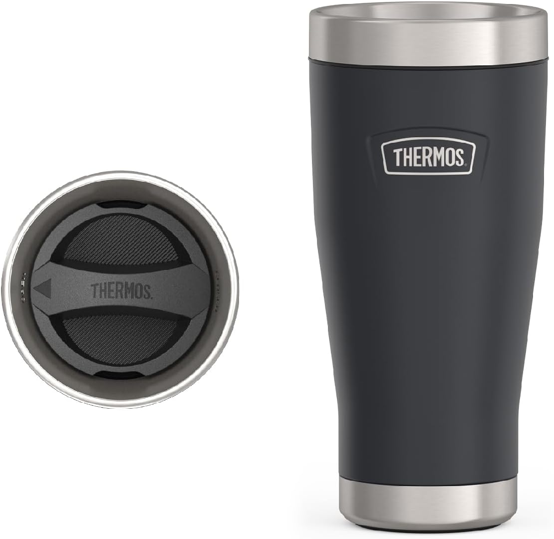 THERMOS ICON SERIES, Stainless Steel Tumbler, Matte Stainless Steel, 16 oz