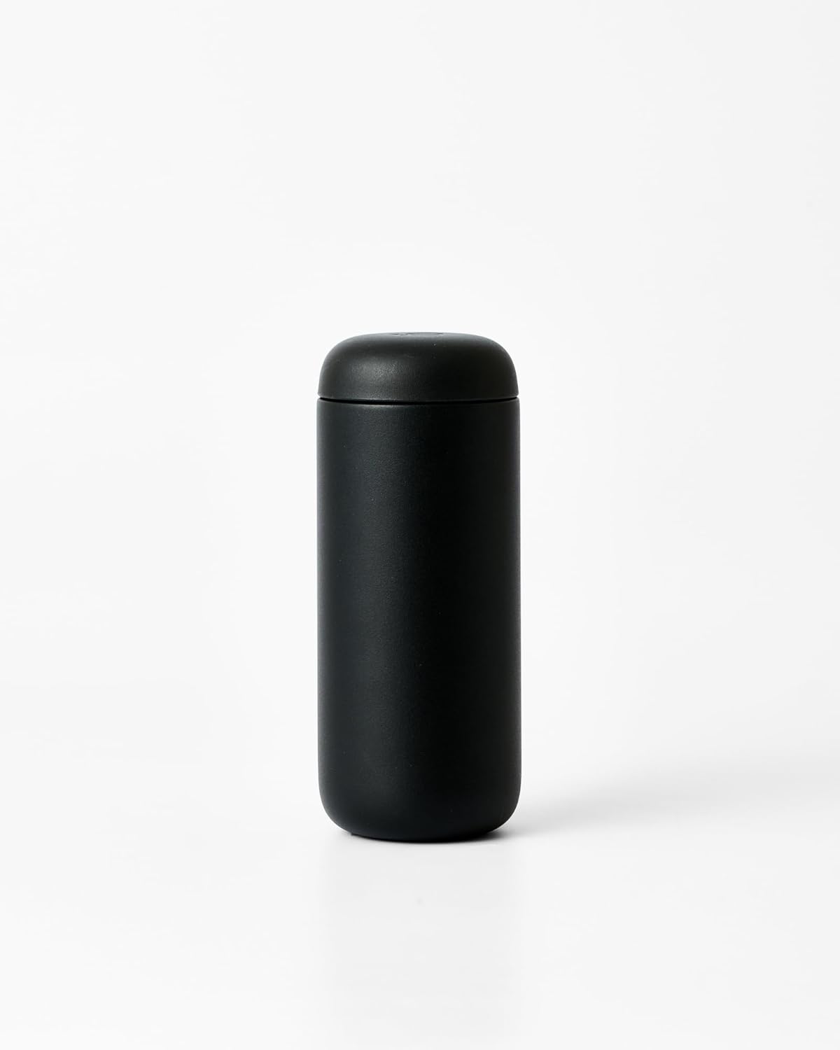 Fellow 16 oz Carter Move Travel Mug - Vacuum-Insulated Stainless Steel Travel Coffee Mug - Coffee Tumbler with Ceramic Interior and Splash Guard - Matte Black