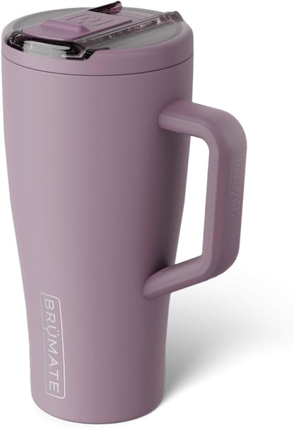 BrüMate Era Flip 30oz Tumbler with 100% Leakproof Covered Straw Lid | Hygienic Covered Straw | Insulated Stainless Steel Water Bottle with Handle | Cup Holder Friendly | BPA-Free (Sage)