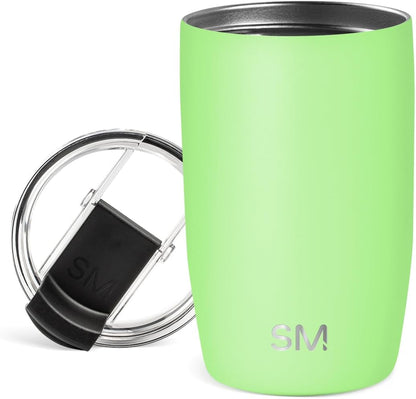Simple Modern Voyager Tumbler with Flip Lid | Travel Coffee Mug | Insulated Stainless Steel Cold Brew Iced or Hot Coffee Cup | Gifts for Women Men Her Him | 16oz, Almond Birch