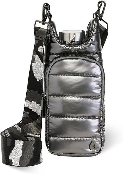 WanderFull Original HydroBag Fits Up to 32 oz Water Bottle Holder with Strap – Hands-Free Crossbody Water Bottle Carrier Bag with Phone Pocket - Colors B
