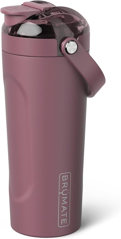 BrüMate MultiShaker Blender Shaker Bottle | 100% Leakproof Insulated Stainless Steel | Pre Workout and Protein Shaker Bottle for the Gym | 25oz (Dark Aura)