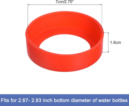 uxcell Water Bottle Boot, Protective Silicone Boot Sleeve Non Slip Bottom Cover Bumper for Water Bottles Mug Tumbler