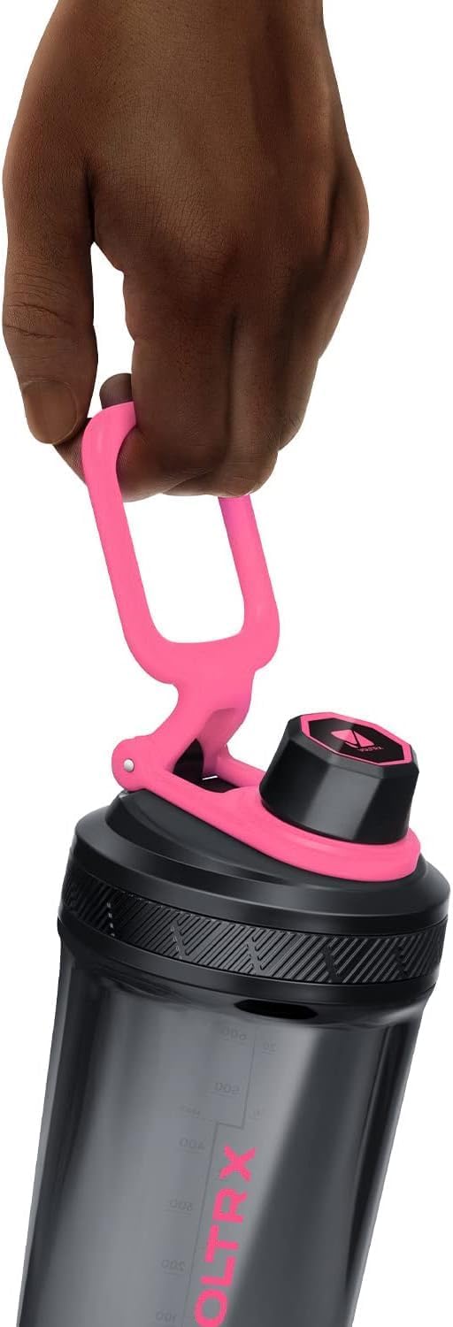 VOLTRX Electric Protein Shaker Bottle - USB Rechargeable Mixer Cup for Shakes and Meal Replacements, BPA-Free Tritan, 20oz