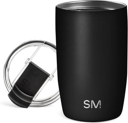 Simple Modern Voyager Tumbler with Flip Lid | Travel Coffee Mug | Insulated Stainless Steel Cold Brew Iced or Hot Coffee Cup | Gifts for Women Men Her Him | 16oz, Almond Birch