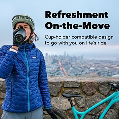 MiiR Flip Traveler 16oz - Double-Wall Vacuum Insulated with Flip Lid, BPA-Free Stainless Steel Construction, Insulated Tumbler for Hot or Cold Drinks