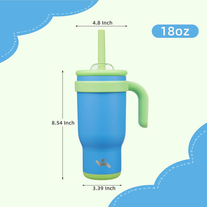 Konokyo 30 oz Tumbler with Side Handle, Insulated Water Bottle with Straw and 2 in 1 Lid, Stainless Steel Cup Travel Coffee Mug for Sports Office Gym,Purple