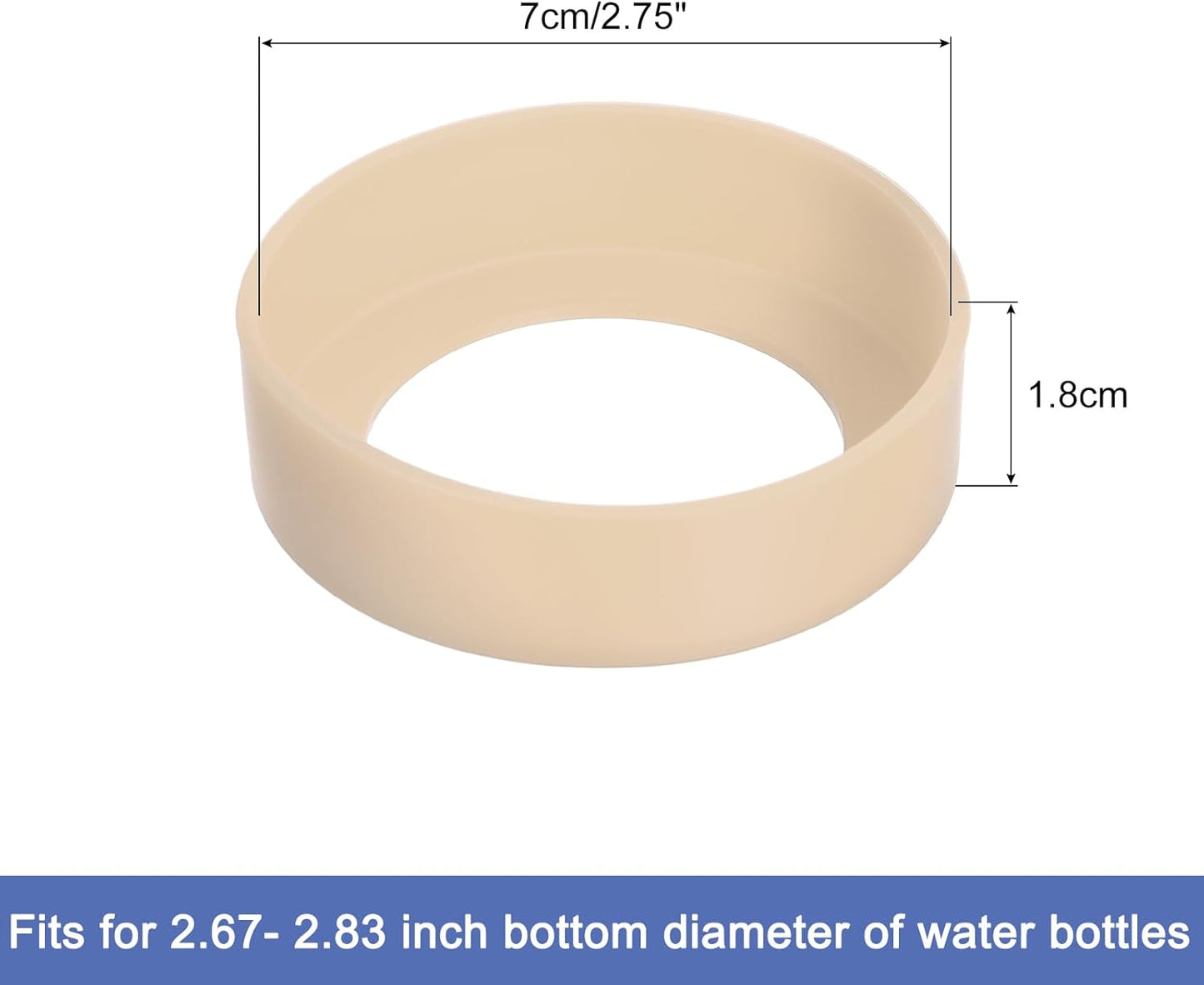 uxcell Water Bottle Boot, Protective Silicone Boot Sleeve Non Slip Bottom Cover Bumper for Water Bottles Mug Tumbler