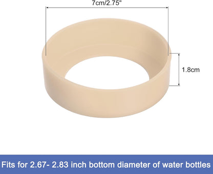uxcell Water Bottle Boot, Protective Silicone Boot Sleeve Non Slip Bottom Cover Bumper for Water Bottles Mug Tumbler