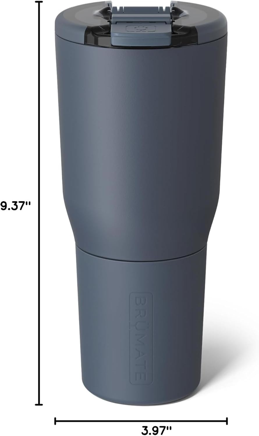BrüMate Nav 25oz 100% Leak Proof Insulated Travel Tumbler with Magnetic BevLock™ Lid - Double Wall Cup-Holder Friendly Stainless Steel Mug (Nightfall Blue)
