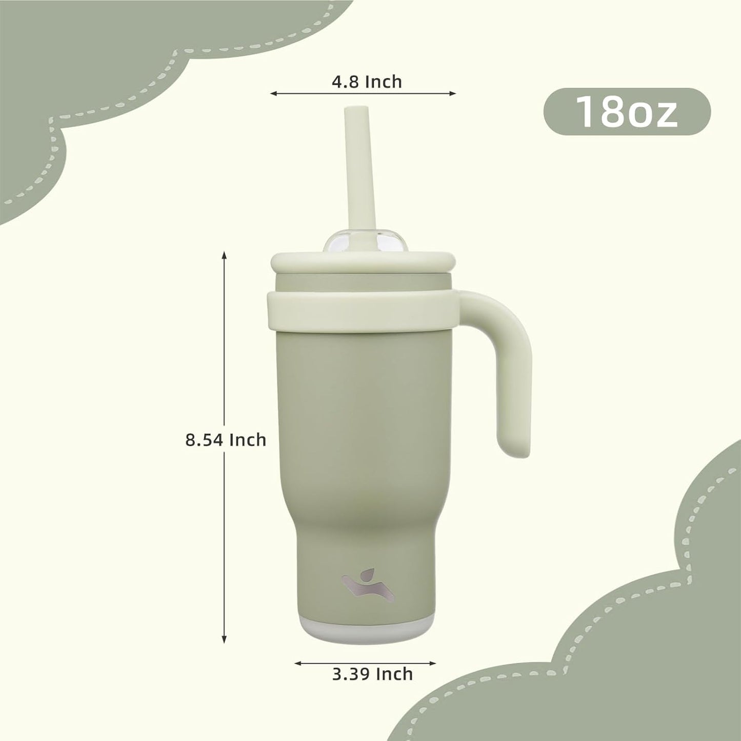 Konokyo 30 oz Tumbler with Side Handle, Insulated Water Bottle with Straw and 2 in 1 Lid, Stainless Steel Cup Travel Coffee Mug for Sports Office Gym,Purple