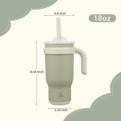Konokyo 30 oz Tumbler with Side Handle, Insulated Water Bottle with Straw and 2 in 1 Lid, Stainless Steel Cup Travel Coffee Mug for Sports Office Gym,Purple