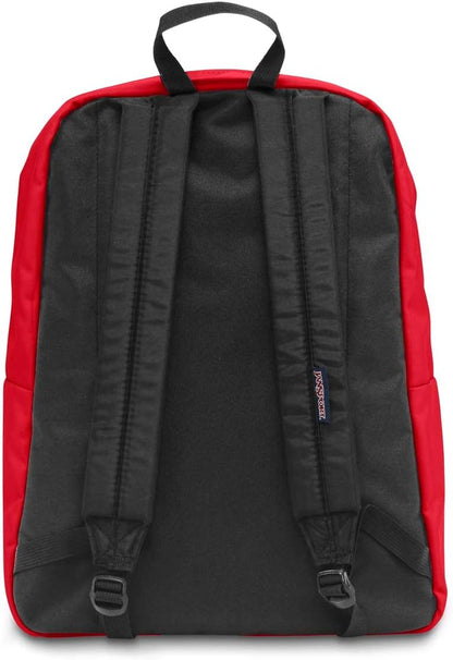 JanSport SuperBreak One Backpacks - Durable, Lightweight Bookbag with 1 Main Compartment, Front Utility Pocket with Built-in Organizer - Premium Backpack, Black - Colors A
