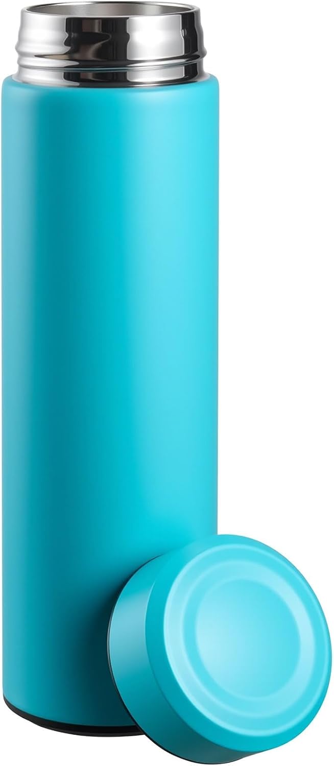 PARACITY Insulated Water Bottle,15 oz Stainless Steel Thermo, Double Wall Vacuum Water Bottle, Metal Water Bottle Keeps Hot for 12 Hrs, Cold for 24 Hrs, for Coffee, Drinks