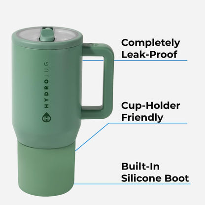 HydroJug Kids - 20 oz Insulated Kids Water Bottle with Flip Straw & Handle | Leak-Proof & Durable | Perfect for School, Sports, Lunch, Travel & Camp, Primrose