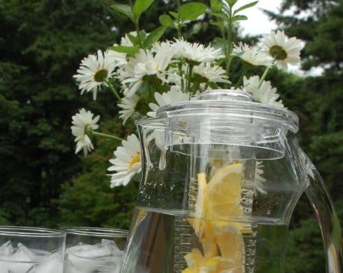 Prodyne Fruit Infusion Flavor Pitcher, Clear, 93 oz.