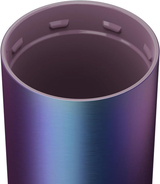 BrüMate Strova 18oz 100% Leakproof Insulated Coffee Mug | Ceramic-Lined Interior | Built-In Silicone Sleeve for Travel | Locking Flip Lid (Nightfall Blue)