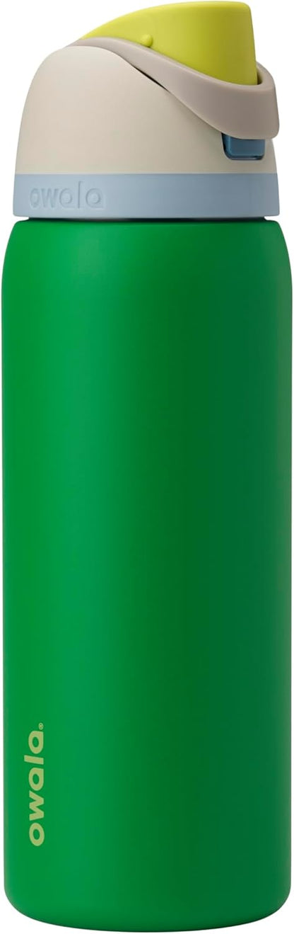Owala FreeSip Insulated Stainless Steel Water Bottle with Straw, BPA-Free Sports Water Bottle, Great for Travel, 32 Oz, Denim