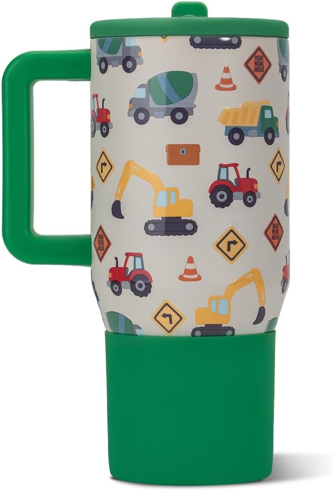 HydroJug Kids - 20 oz Insulated Kids Water Bottle with Flip Straw & Handle | Leak-Proof & Durable | Perfect for School, Sports, Lunch, Travel & Camp, Primrose
