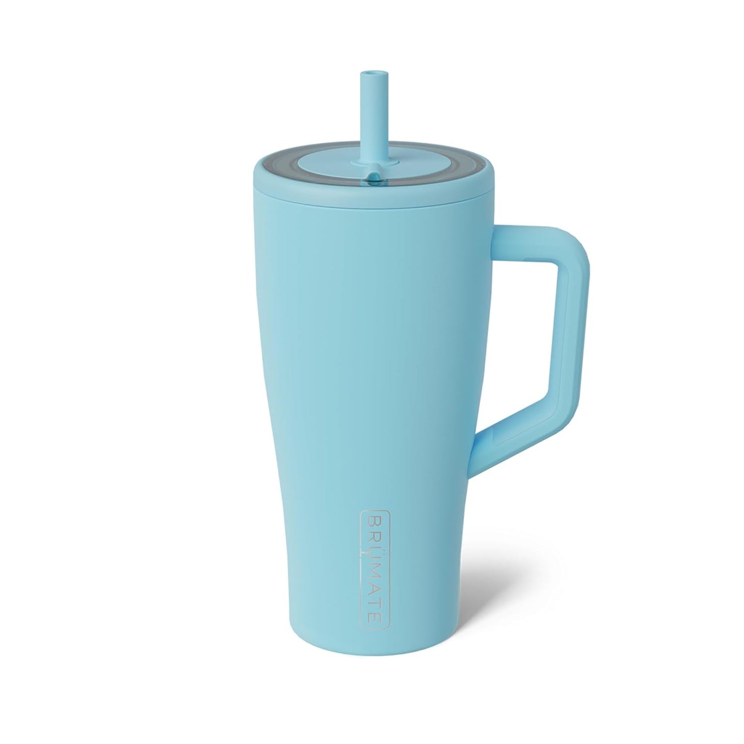 BrüMate Era 40 oz Tumbler with Handle & Straw | 100% Leakproof Insulated Water Bottle Tumbler with Lid & Flexible SoftSip Straw | Made of Stainless Steel | Cup Holder Friendly | 40oz (Nightfall Blue)