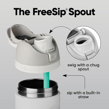 Owala FreeSip Insulated Stainless Steel Water Bottle with Straw, BPA-Free Sports Water Bottle, Great for Travel, 32 Oz, Denim