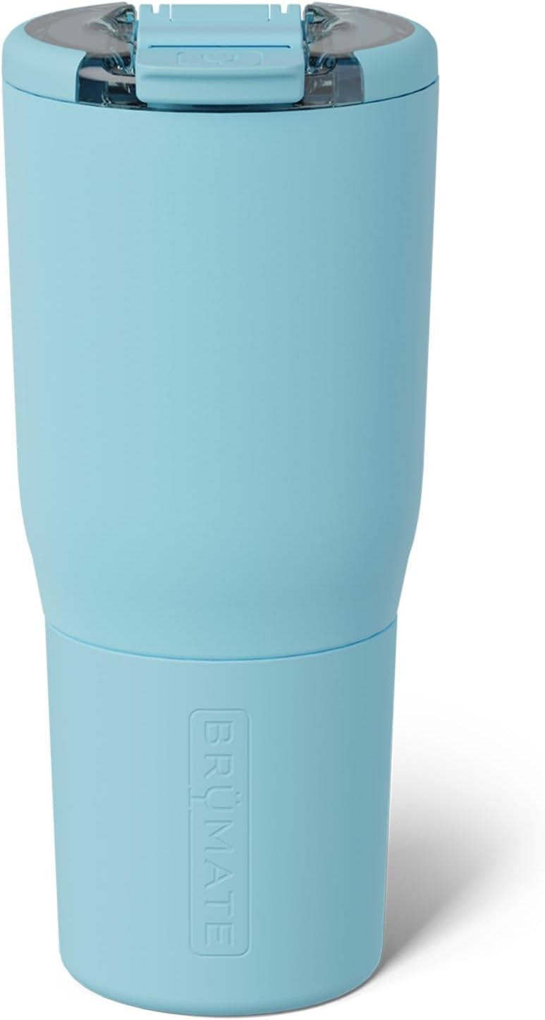 BrüMate Nav 25oz 100% Leak Proof Insulated Travel Tumbler with Magnetic BevLock™ Lid - Double Wall Cup-Holder Friendly Stainless Steel Mug (Nightfall Blue)