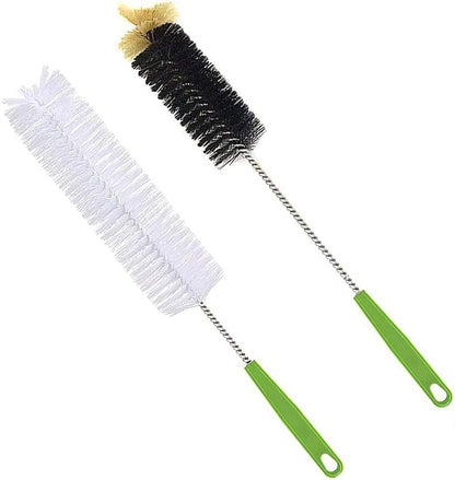 Long Bottle Brush, 17 in Bendable Cleaner Brushes for Cleaning Neck Beer Bottles, Wine, Baby Bottles, Water Bottles, Tumblers, Flask, Bird Feeder, Vase, Pipes and Brewing Supplies Black/1Pack