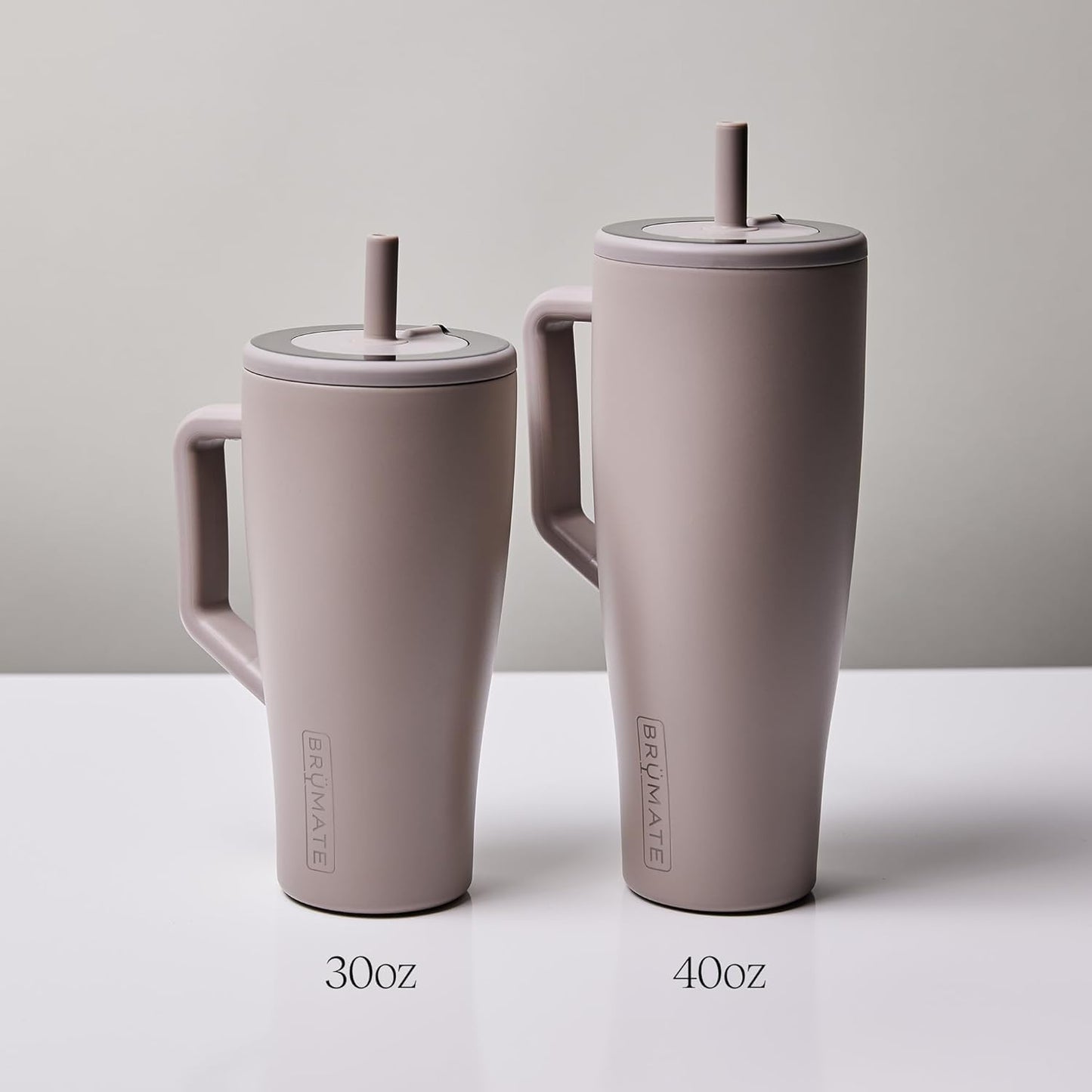 BrüMate Era 40 oz Tumbler with Handle & Straw | 100% Leakproof Insulated Water Bottle Tumbler with Lid & Flexible SoftSip Straw | Made of Stainless Steel | Cup Holder Friendly | 40oz (Nightfall Blue)