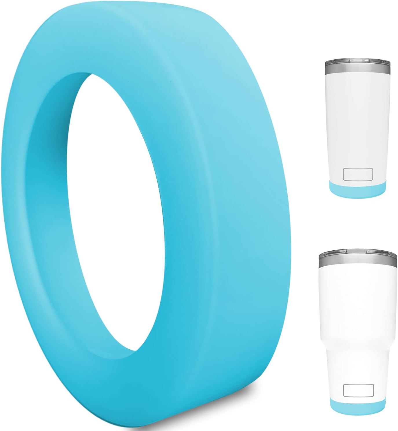 Silicone Boot Sleeve for YETI Tumbler 30 oz, 20 oz - Safer Protection and Less Noise for Yeti Coffee Mug Cup 20oz 30 oz - Dishwasher Safe