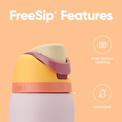 Owala FreeSip Insulated Stainless Steel Water Bottle with Straw, BPA-Free Sports Water Bottle, Great for Travel, 32 Oz, Denim