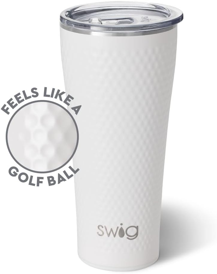 Swig Life 32oz Insulated Tumbler, Travel Coffee Tumbler with Lid, Cup Holder Friendly Travel Coffee Mug, Stainless Steel with Lid (Hayride)