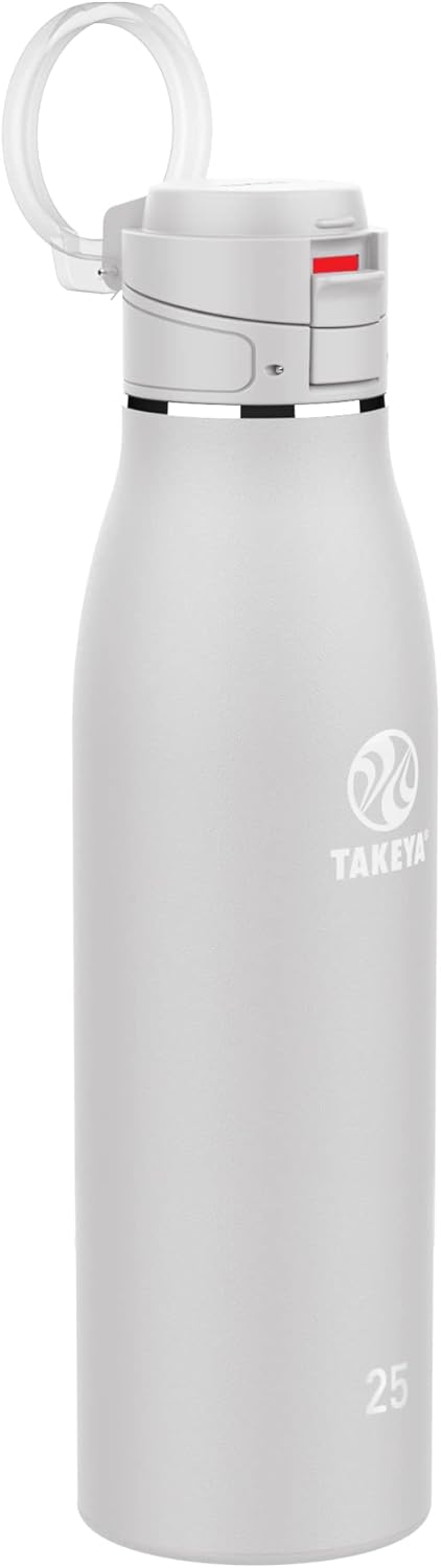 Takeya 17 oz Traveler Stainless Steel Insulated Travel Coffee Mug with Locking Leak Proof Lid, Premium Quality, BPA Free, Arctic