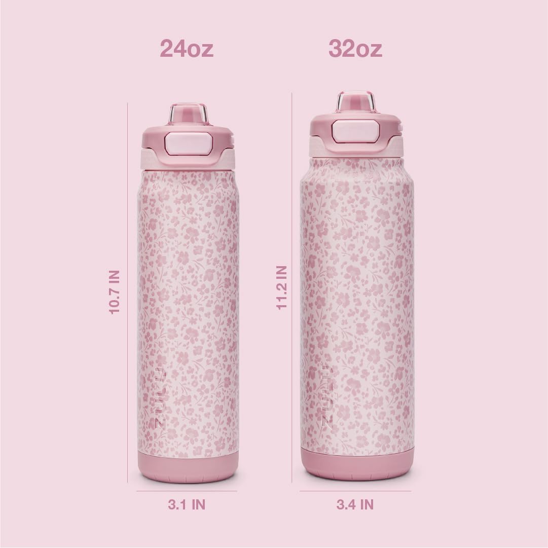 ZULU Powerfill Pro 32oz Stainless Steel Water Bottle with Quick Fill Lid, Triple Walled Vacuum Insulated Metal, Leak Proof Locking Lid, Sip and Chug, Reusable BPA Free, High Tide