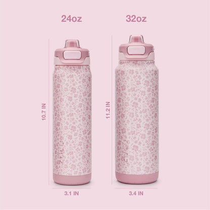 ZULU Powerfill Pro 32oz Stainless Steel Water Bottle with Quick Fill Lid, Triple Walled Vacuum Insulated Metal, Leak Proof Locking Lid, Sip and Chug, Reusable BPA Free, High Tide