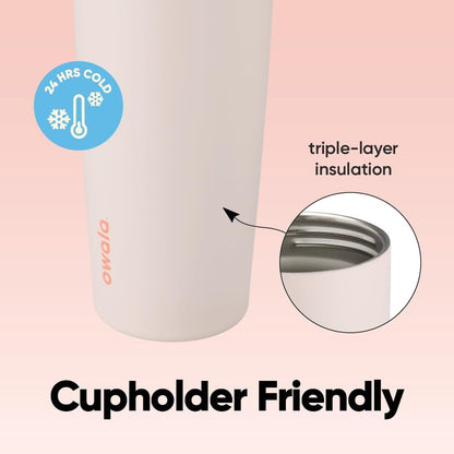 Owala FreeSip Sway Insulated Stainless Steel Water Bottle with Two-Way Spout, Built-In Straw and Bucket Handle, Made for Travel, School, and Sports, 30oz, BPA Free, Leak Proof, Daybreak