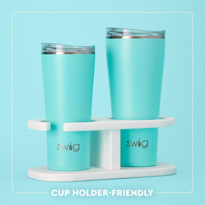 Swig Life 32oz Insulated Tumbler, Travel Coffee Tumbler with Lid, Cup Holder Friendly Travel Coffee Mug, Stainless Steel with Lid (Hayride)